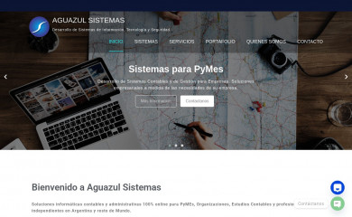 aguazulsistemas.com.ar screenshot