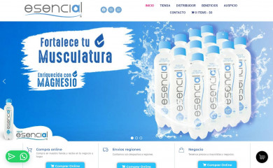 aguaesencial.cl screenshot