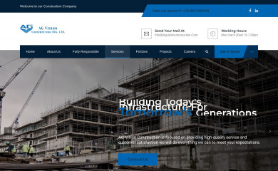 agvisionconstruction.com screenshot