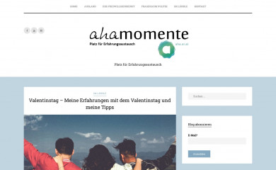 ahamomente.at screenshot