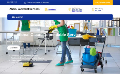 ahadujanitorialservices.com screenshot