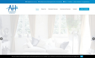 ahaircon.com.au screenshot