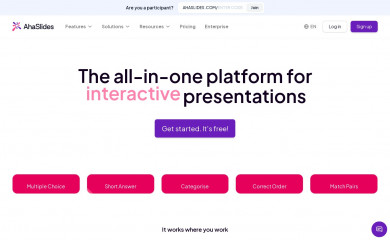 ahaslides.com screenshot