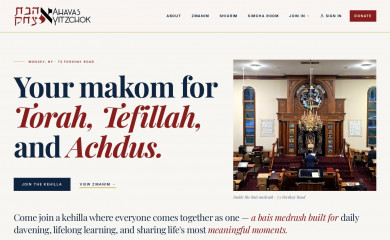 ahavasyitzchok.org screenshot