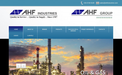 ahfindustries.com screenshot