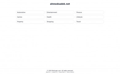 ahmedsadek.net screenshot