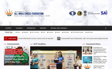 aicf.in screenshot