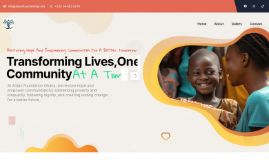 aidanfoundationgh.org screenshot