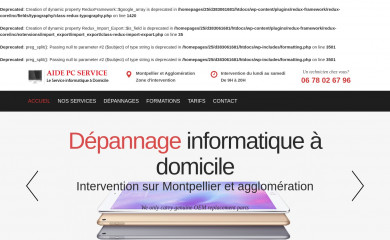 aidepcservice.fr screenshot