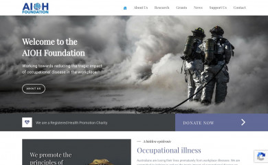 aiohfoundation.org.au screenshot