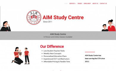 aimstudycentre.ca screenshot