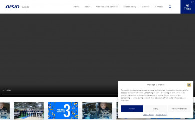 aisin-europe.com screenshot