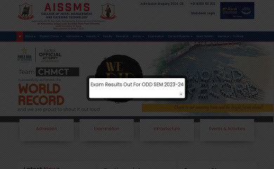 aissmschmct.in screenshot