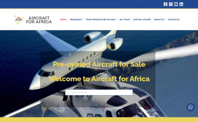 aircraftforafrica.com screenshot