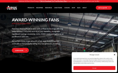 airiusfans.com screenshot