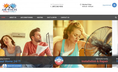 airwolfe-hvac.com screenshot