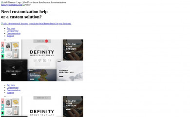 https://ajdethemes.com/definity-wp-landing/ screenshot