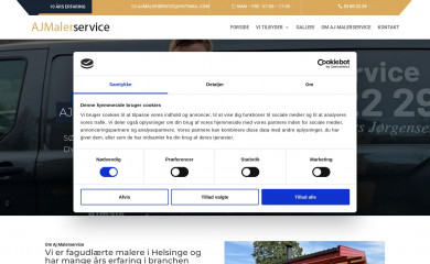 ajmalerservice.dk screenshot