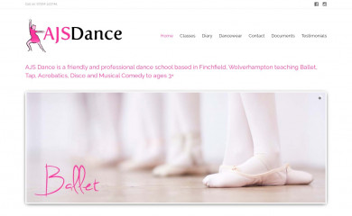 ajsdance.com screenshot