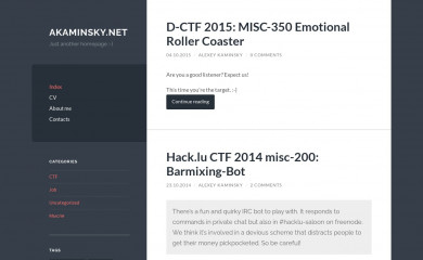 akaminsky.net screenshot