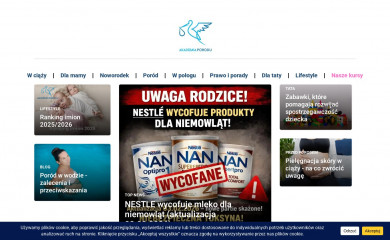 akademiaporodu.pl screenshot