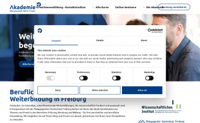 akademie-freiburg.de screenshot