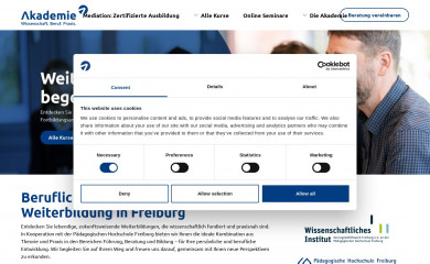 akademie-freiburg.de screenshot