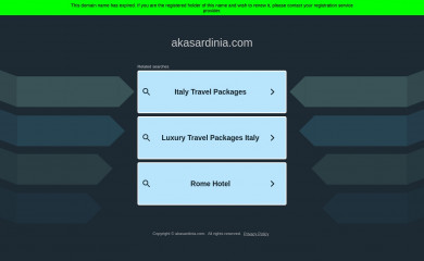 akasardinia.com screenshot
