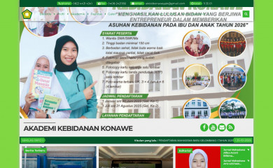 akbidkonawe.ac.id screenshot