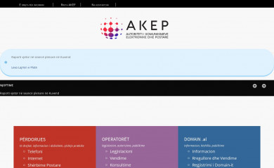 akep.al screenshot