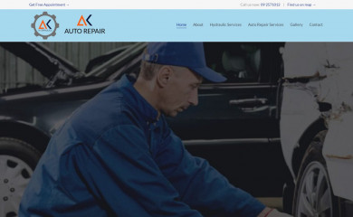 akhydraulics.co.nz screenshot