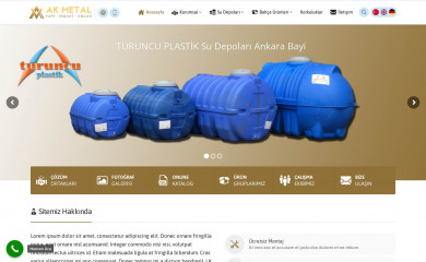 akmetaldekorasyon.com screenshot
