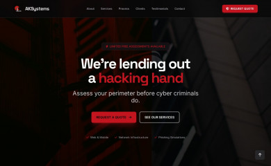 aksystems.co.za screenshot