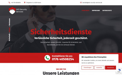 aks-security-services.de screenshot