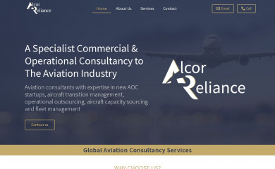 alcor-reliance.com screenshot