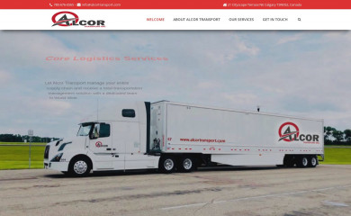alcortransport.com screenshot