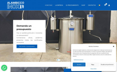 alambiqueinox.es screenshot