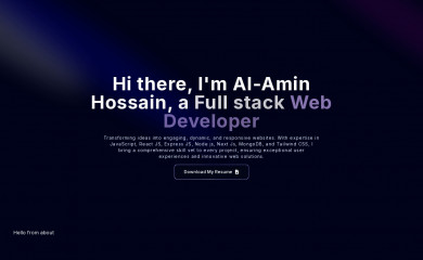 alaminhossain.com screenshot