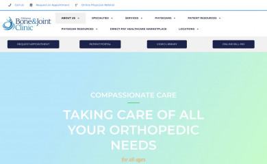 alabamaboneandjoint.com screenshot