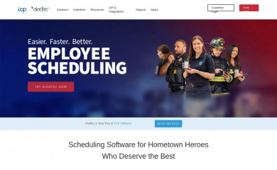 aladtec.com screenshot