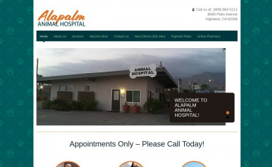 alapalmanimalhospital.com screenshot