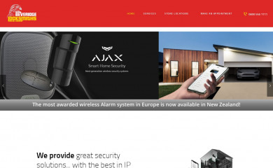 alarmsandcctv.co.nz screenshot