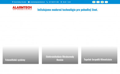 alarmtech.sk screenshot