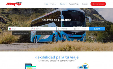 albatrosautobuses.mx screenshot