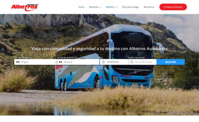 albatrosautobuses.mx screenshot