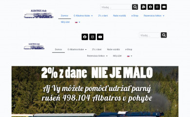 albatrosklub.sk screenshot