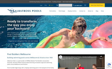 albatrosspools.com.au screenshot