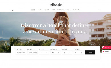 http://albergo.elated-themes.com screenshot