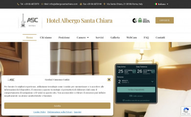 albergosantachiara.com screenshot
