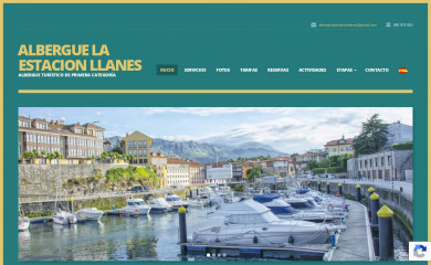 alberguelaestacionllanes.com screenshot